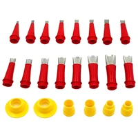 22 PCS/Set Stainless Steel Caulk Nozzle Applicator Glue Silicone Sealant Finishing Tool Caulking Nozzle for Kitchen Bathroom 2