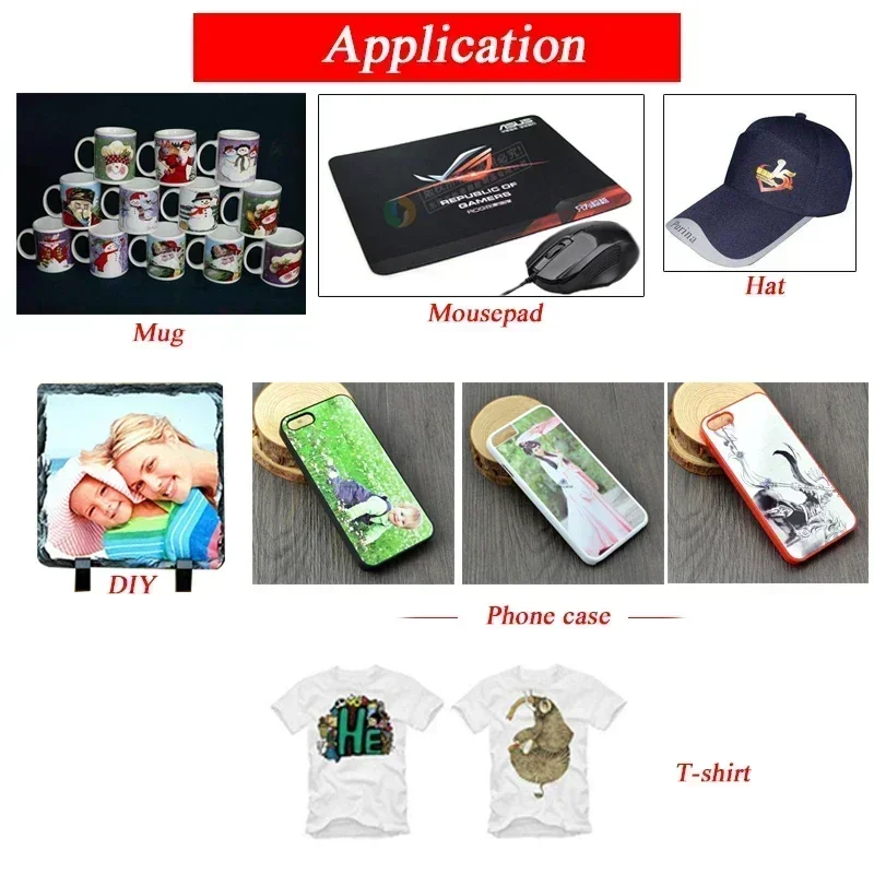 승화 20/100 시트, 휴대폰 폴리에스터 인쇄 종이 천, 직물 쿠션 전사 티셔츠 디자인 케이스