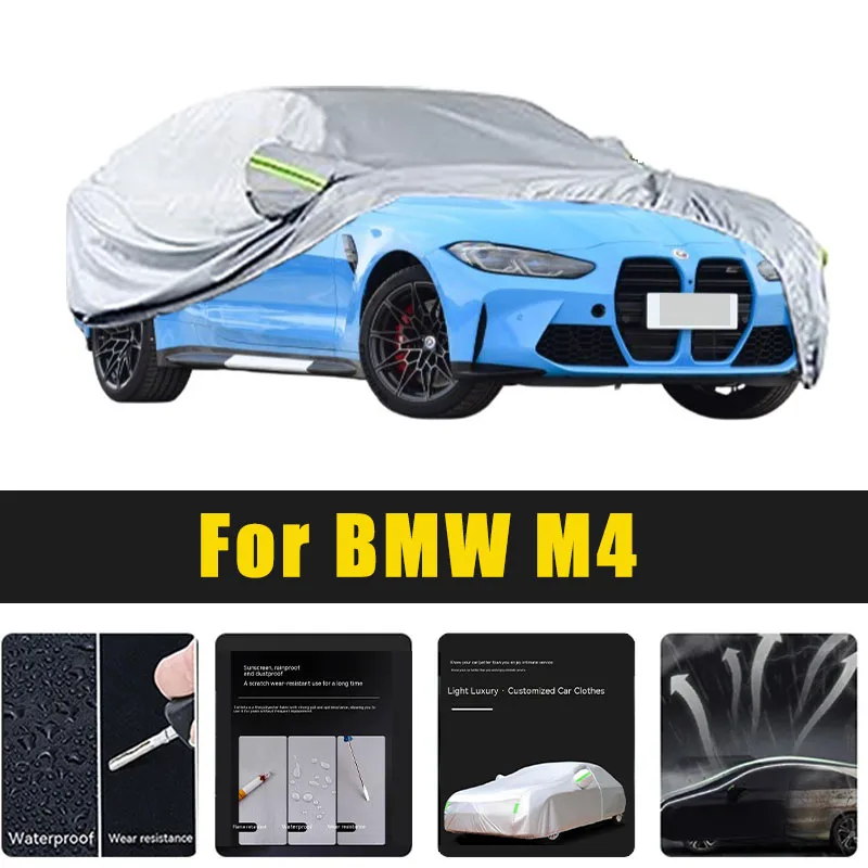 

Full Car Covers Outdoor Sun UV Protection Dust Rain Snow Oxford cover Protective For BMW M4 Accessories
