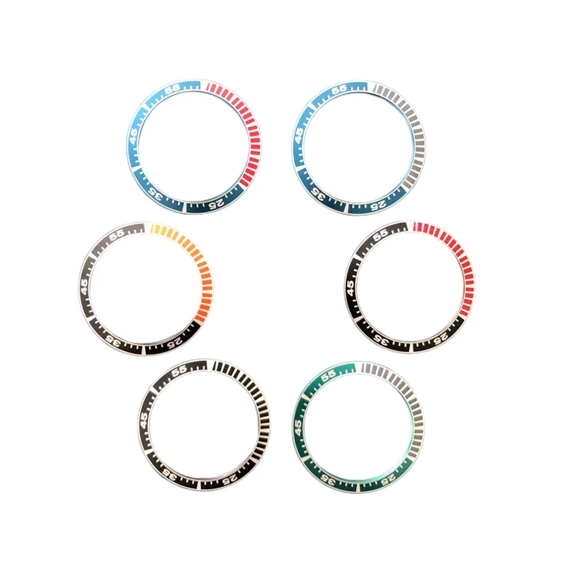 

Outer Diameter 39.9mm Inner Diameter 31.6mm Thickness 1.4mm Black Green Red Digital Atripe Aluminum Sheet Rim Watch Accessories