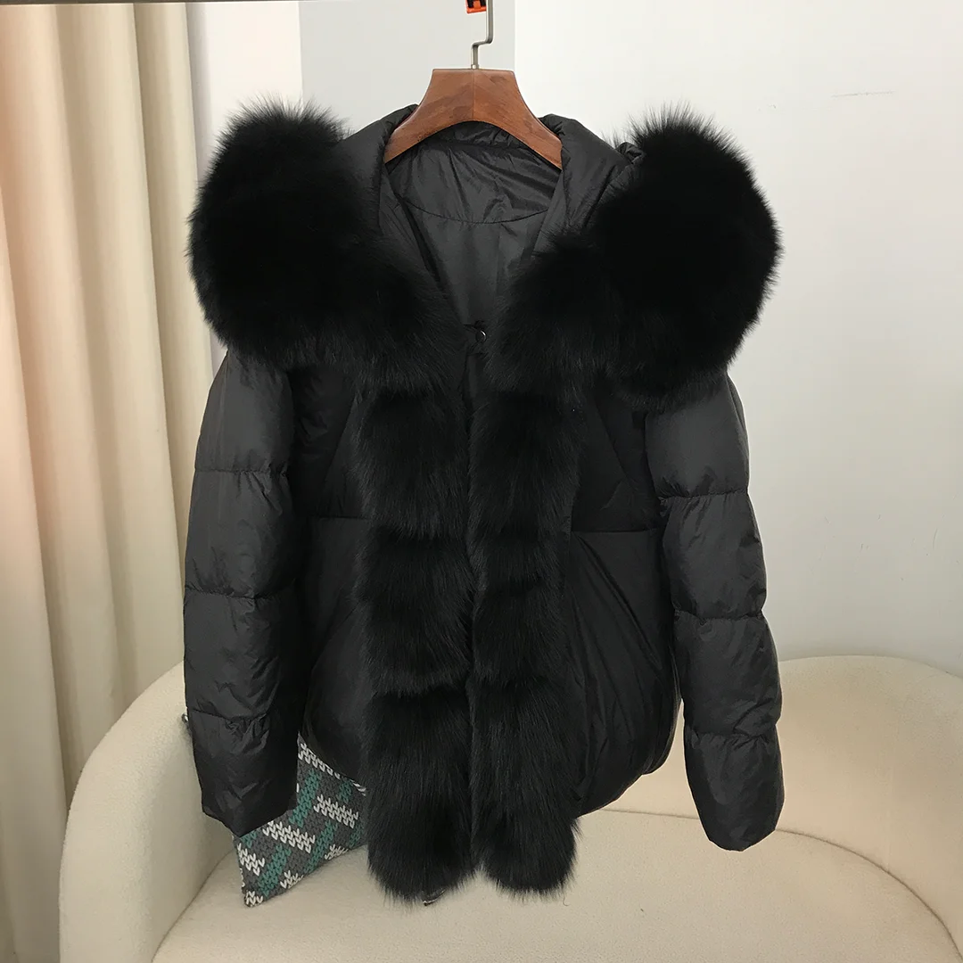 OLD fox/autumn fur/puff zipup jkt