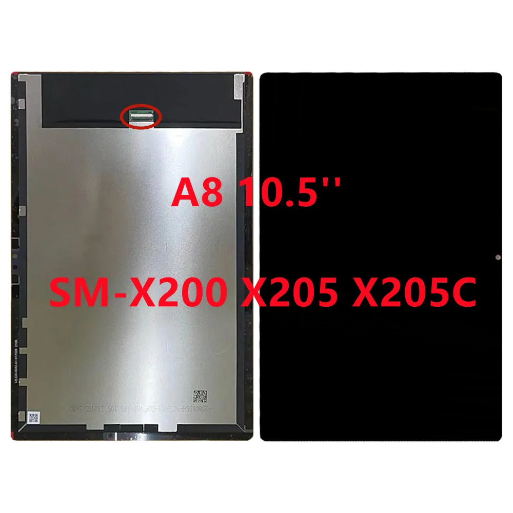 

10.5" Original For Samsung Galaxy Tab A8 10.5 2021 SM-X200 SM-X205 X200 X205 X205C LCD Display Touch Screen Assembly 100% Tested