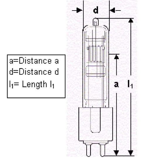 OSRAM GLA 할로겐 램프 54516 전구, 110V-120V, 575W, 115V, G9.5