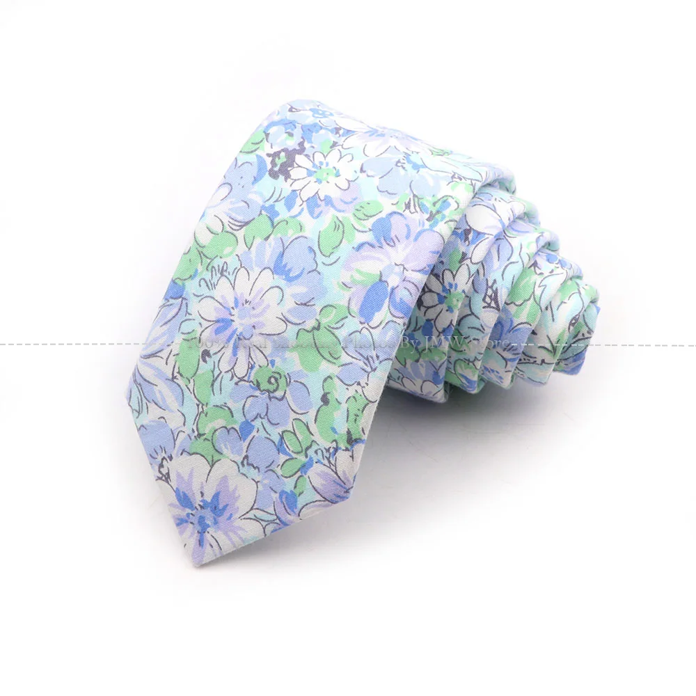 Men's Casual Chic Floral Neck Tie Cotton Beautiful Elegant Tie Wedding Party Suit Collar Flower Necktie Gravata Accessories Gift