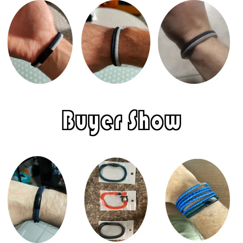 Stainless Steel Bicolor Rope Bracelet for Men with Magnet Clasp