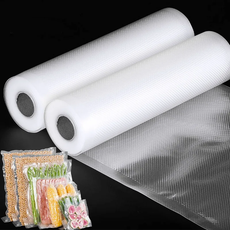 500cm/Rolls Vacuum Bags for Food Vacuum Sealer Reusable Freezer Bags Storage Dishwasher Safe
