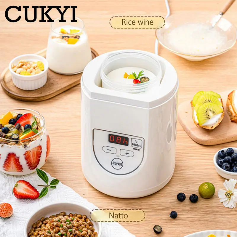Smart Greek Yogurt Maker Timable Automatic Thermostatic Natto Enzyme Fermenter Temperature adjustable With Filter Cheese Maker 5