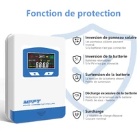 Contrôleur de chargeur solaire MPPT 40A 30A 20A 12V 24V, régulateur de panneau solaire, affichage LCD, diverses Modes de contrôle de charge, prise en charge 3