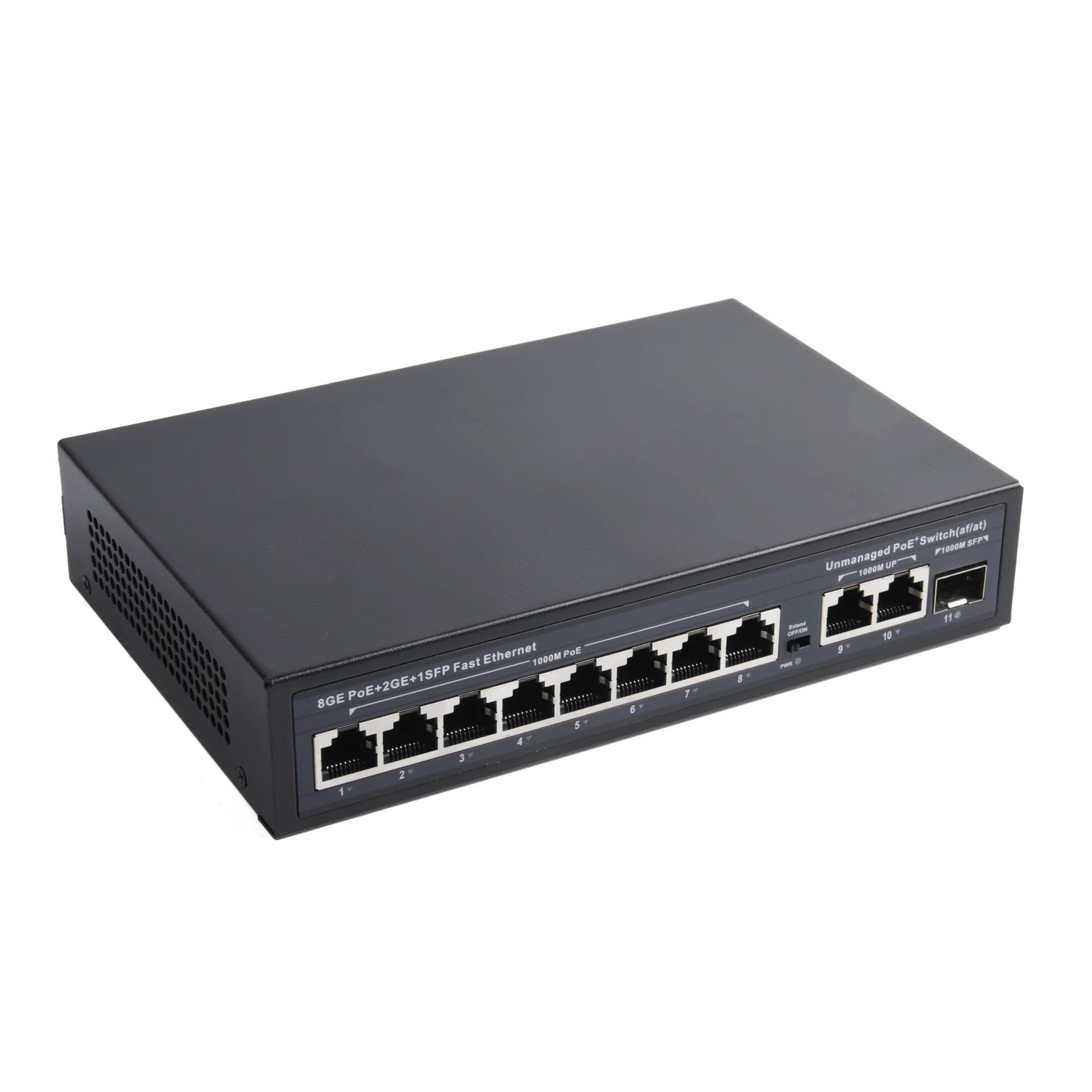 IP 카메라 무선 AP용 이더넷 스위치, 표준 POE 스위치, 4/8 포트, 업 링크 포트 2 개, SFP 포트 1 개, 100, 1000Mbps, 1 개