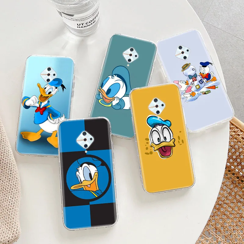 Custodia Trasparente Per Lg V60 Thinq5 V50 V40 Stylo 6 Q61 Q60 Q52 K30 K92 K62 Cover Ets-29 Donald Duck