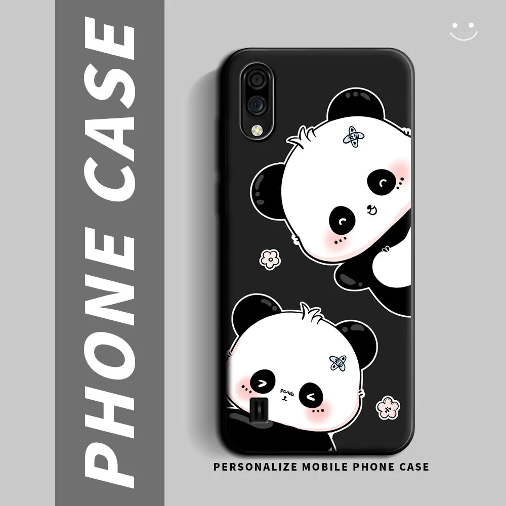 Para zte lâmina a5 2020 2019 caso de silicone macio tpu panda flor
