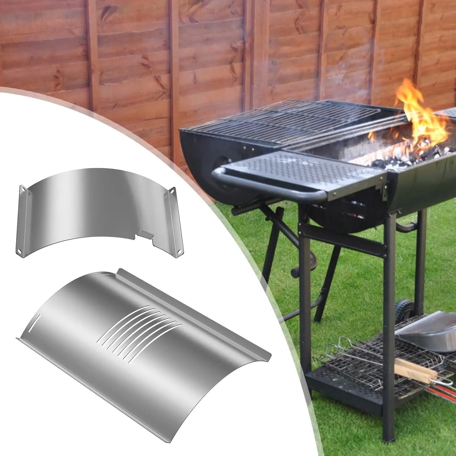 2x Grill with Slide Cover and Bottom, Flame Grill Kit, Heavy Duty Cover for 700 Series