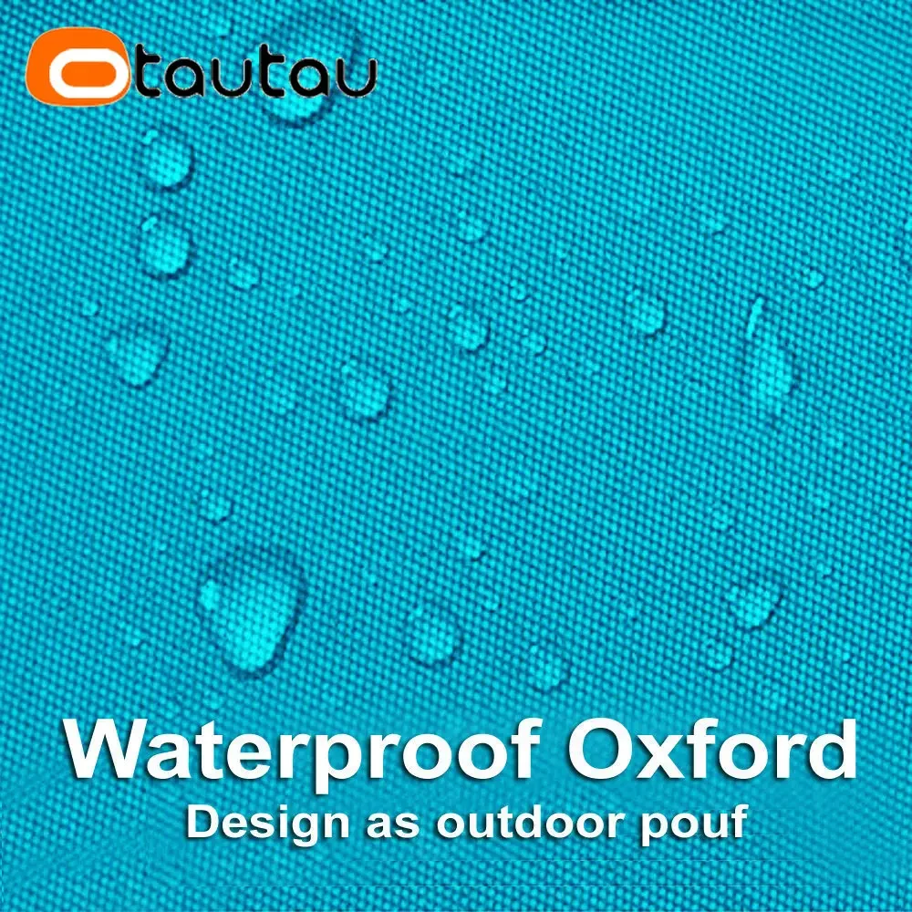 OTAUTAU filled Outdoor Chaise Lounge Pouf with Filler Whaterproof Swim Pool Floating Garden Camp Beanbag Puff Sofa Bed SF059