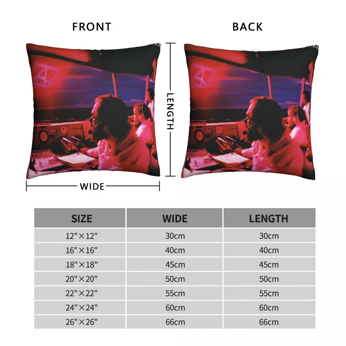 Рисунок 4 - Jethro Tull квадратная наволочка из полиэстера