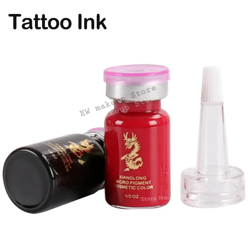 

23 Color 15ml/bottle Permanent Makeup Pigments Color Natural Eyebrow Dye Plant Tattoo Ink Microblading for Tattoos Eyebrow Lips