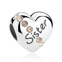  2022 New 925 Sterling Silver circular Beaded Golden Heart-Shaped Birthday Candle Charm Fit Original Pandora Bracelet DIY Jewelry 