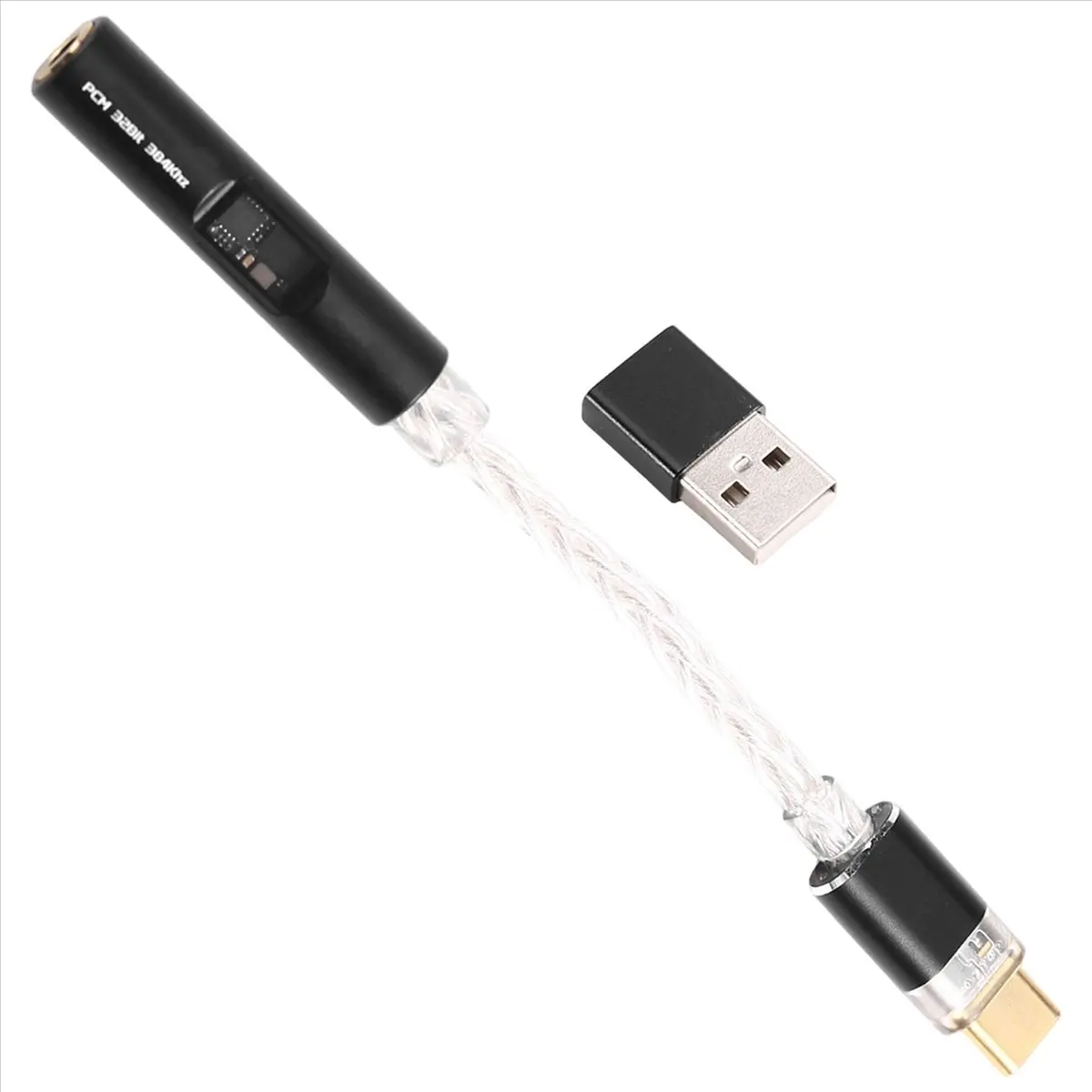 (A32M) 타입 C - 3.5mm USB-A - 3.5 잭 어댑터 HiFi USB C 오디오 AUX 컨버터 디코더 CX31993 어댑터 케이블 고해상도 디코딩
