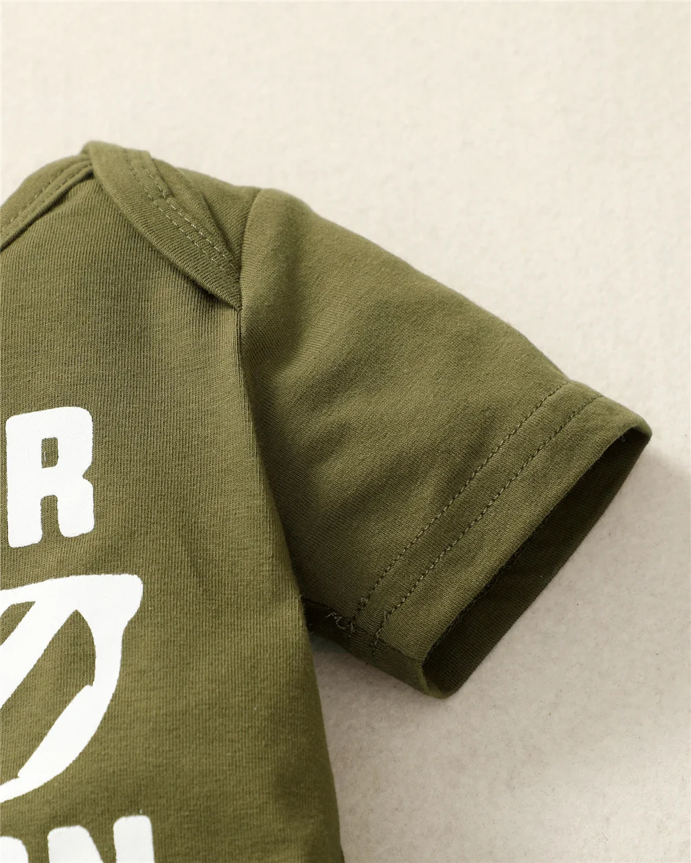 0-18 Months Newborn Baby Boy 3PCS Clothes Set Letters Print Short Sleeve Romper + Camouflage Pants Hat Casual Outfit