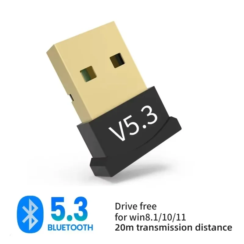 thumbnail image 1 of Adaptador USB Bluetooth 5.4 5.3 Dongle de 150 m de largo alcance para PC, portátil, altavoz inalámbrico, receptor de audio, transmisor, 1 of 5