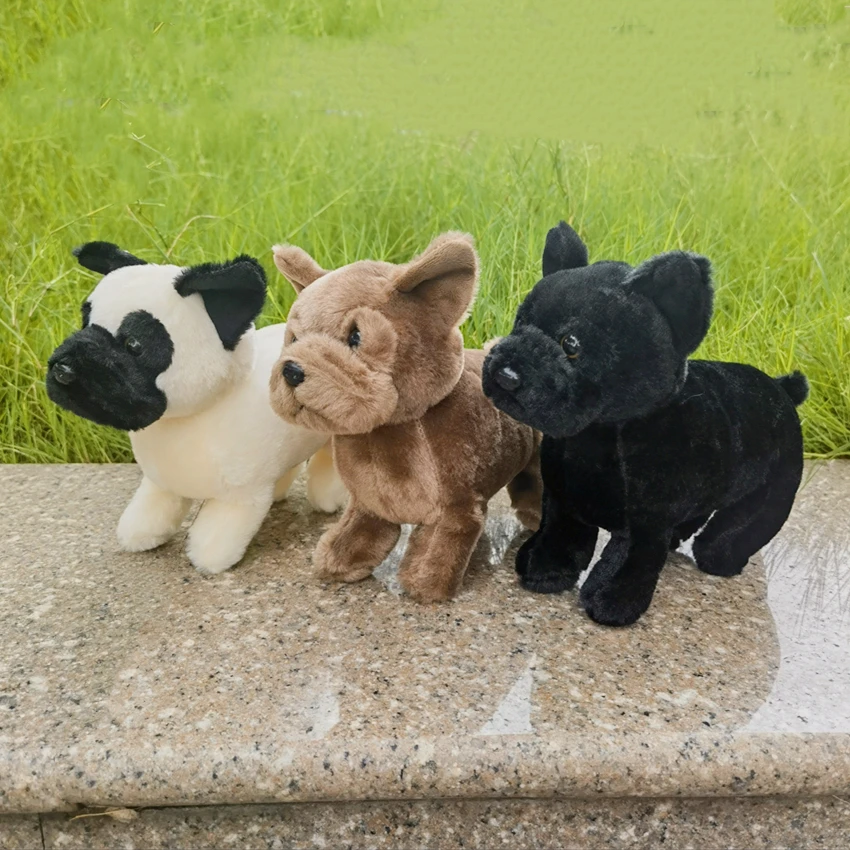 Realistic Bulldog High Fidelity Pug Cute Plushie Shar Pei Dog Plush Toys Lifelike Animals Simulation Stuffed Doll Kawai Toy Gift 2