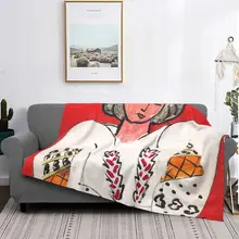 

Romanian Blouse Blankets Fleece Spring Autumn Matisse Breathable Lightweight Thin Throw Blankets for Bedding Car Bedspreads