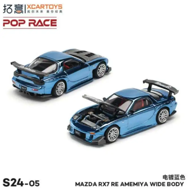 Toy Car XCARTOYS PopRace RX-7 RX7 FD RE Wide Body 1:64