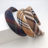 Retro Tweed Sponge Headband Plaid Autumn Winter Face-washing All-match Simple Outfit Headband Female Accessories