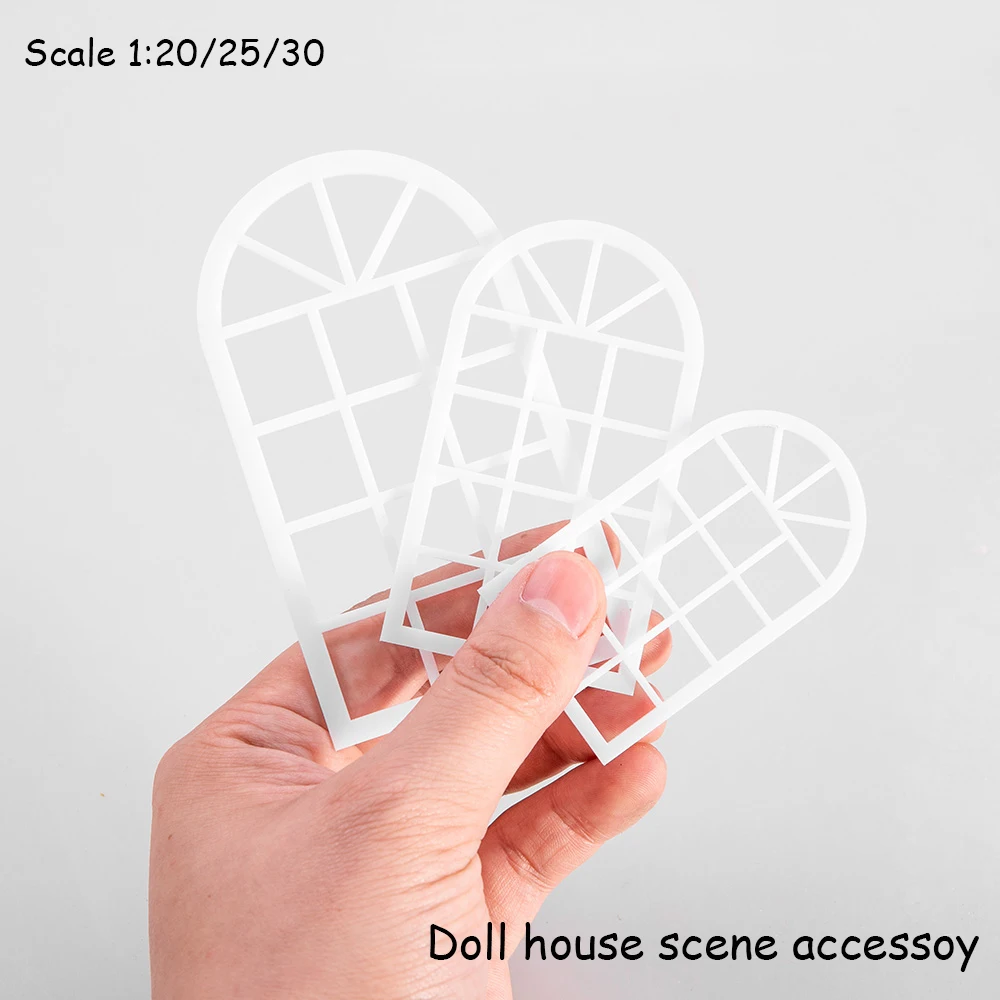 Diy Doll House Scene Accessory Scale 1:20/25/30 Window Model Indoor Building Layout Materials Diorama Kits 1Pcs 1 87 ho scale alloy car model 1963 eh sedan vintage car model train scene miniature collection sand table landscape for gifts