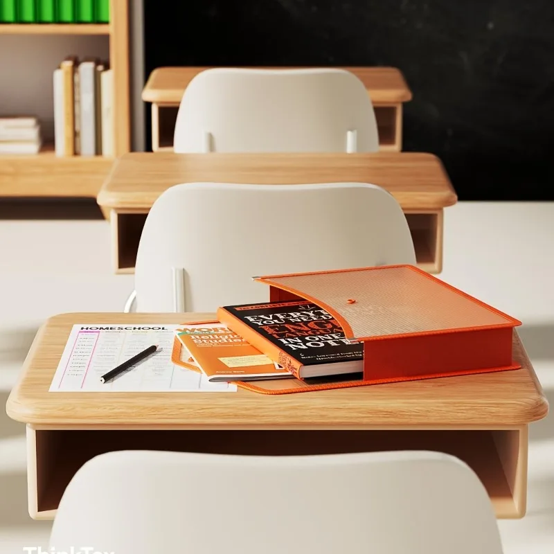 Set di 5 buste portadocumenti trasparenti in PP formato A4 con bottoni, rinforzate e con bordi rifiniti, ideali per archiviare cartelle e documenti._voghion.com