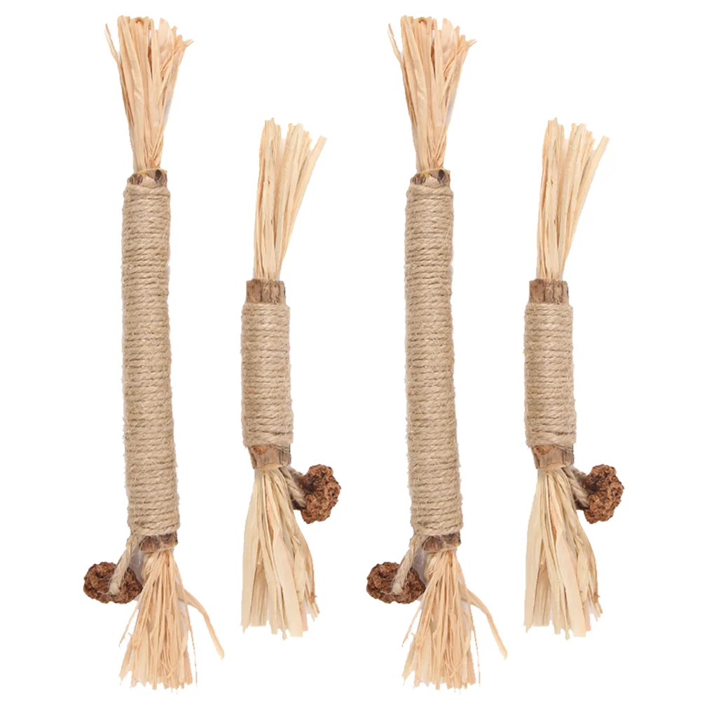 

4 Pcs Convenient Cat Toy Tug Toys for Large Dogs Teaser Wear-resistant Rope Kitten