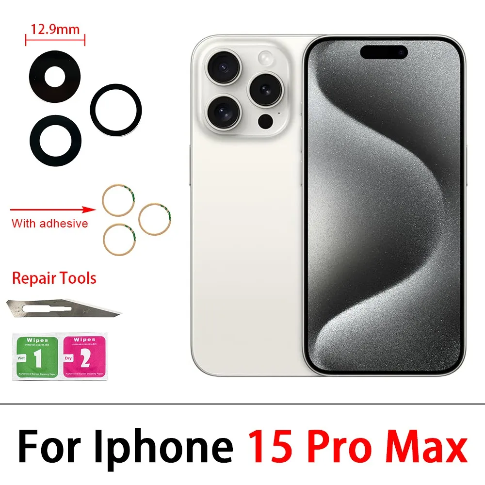 Premium Back Rear Camera Glass Lens with Adhesive