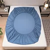 100% Egyptian Cotton Fitted Sheet with Elastic Band Luxury Soft 400TC Bedding Mattress Cover Protector Double Queen King Size 5
