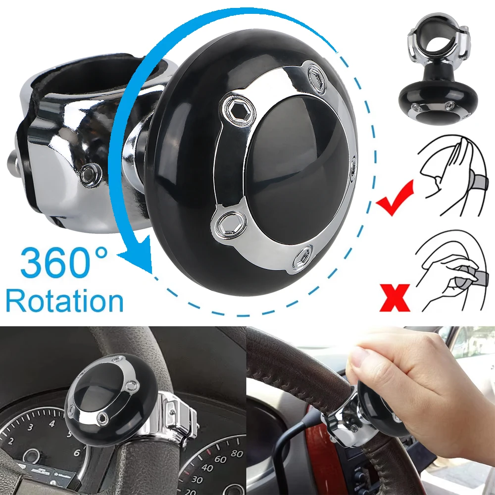 Enhanced Steering Wheel Spinner Knob Booster for Effortless Turning