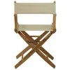 Wide Director Chair Solid Oak Frame Extra-Wide Seat Color Options 3