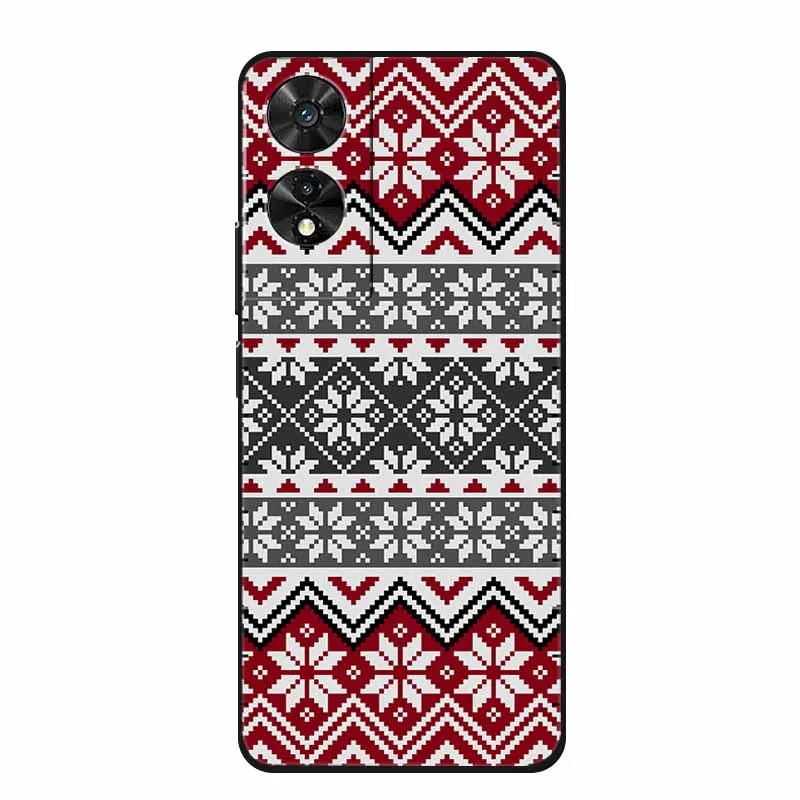 Black Geometric Silicone TPU Phone Case - Soft Back Cover Shield