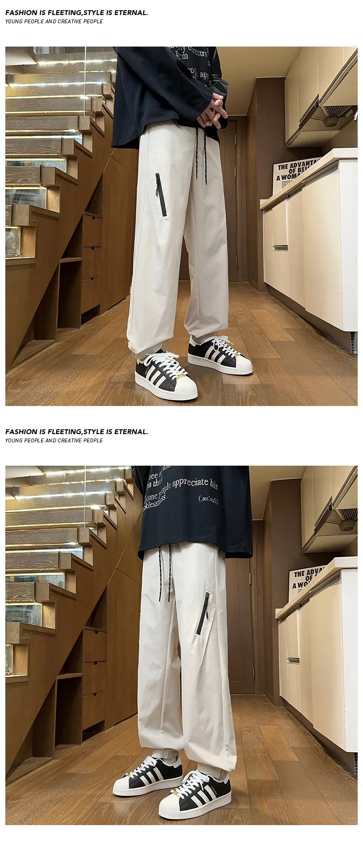 Hochwertige Herren-Freizeithose 2026 Frühling Herbst Einfarbige Outdoor-Sport Loose-Fit Jogger Streetwear Hose Große Größen bis 5XL Sweatpants – Detail 12