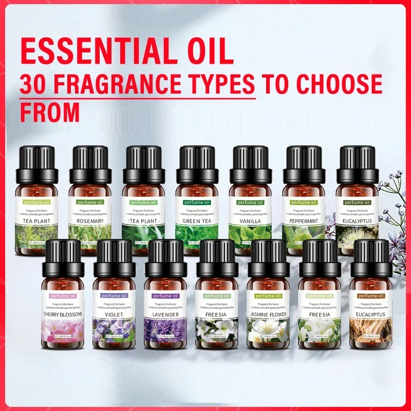 Aromatic Essential Oil Blend - Eucalyptus, Rose, Freesia, Gardenia, Vanilla, Peppermint (10ml)