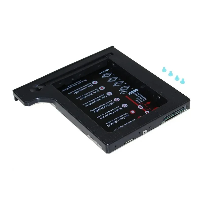 핫 세일 하드 드라이브 1TB 2차 HDD 캐디 SATA 3.0 SSD 하드 플래시 드라이브 케이스 노트북 CD ROM 옵티베이 12.7mm용