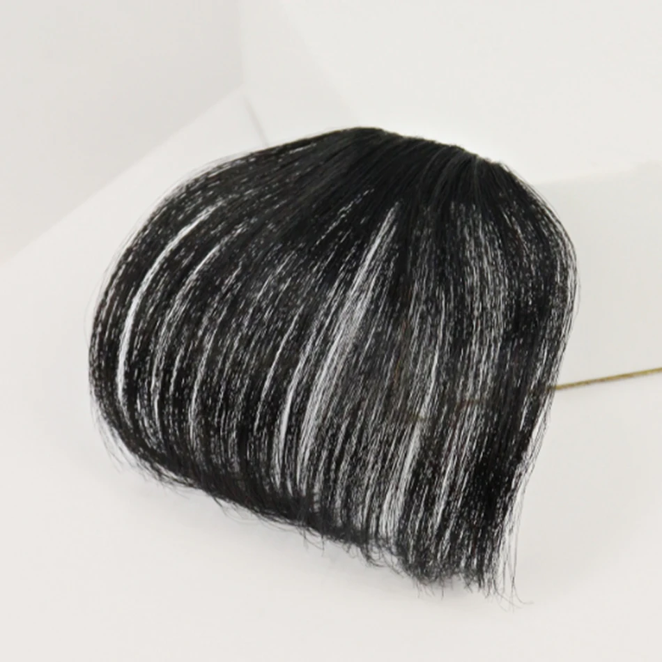 Air Bangs Clip In Bangs Fringe Human Hair Extension for White Women Natural False hairpiece On Hair Accessories Fake