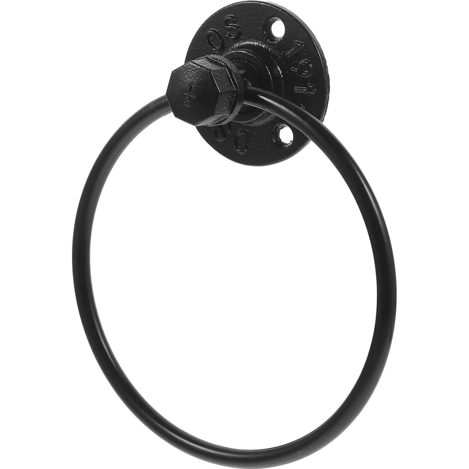 

Towel Retro Iron Hanging Ring Rack Clothing Guest Bathroom Essentials Hand Holder Hanger