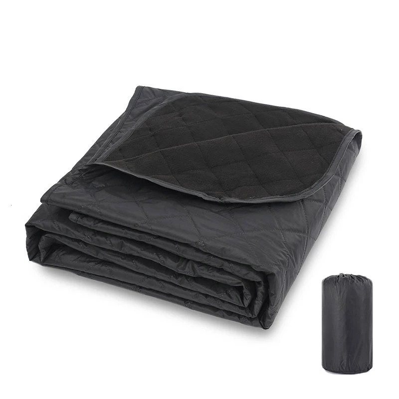 Winter Outdoor Polar Fleece Camping Blanket Waterproof Moisture-proof Picnic Mat Thickened Portable Camping Picnic Travel Mat 5
