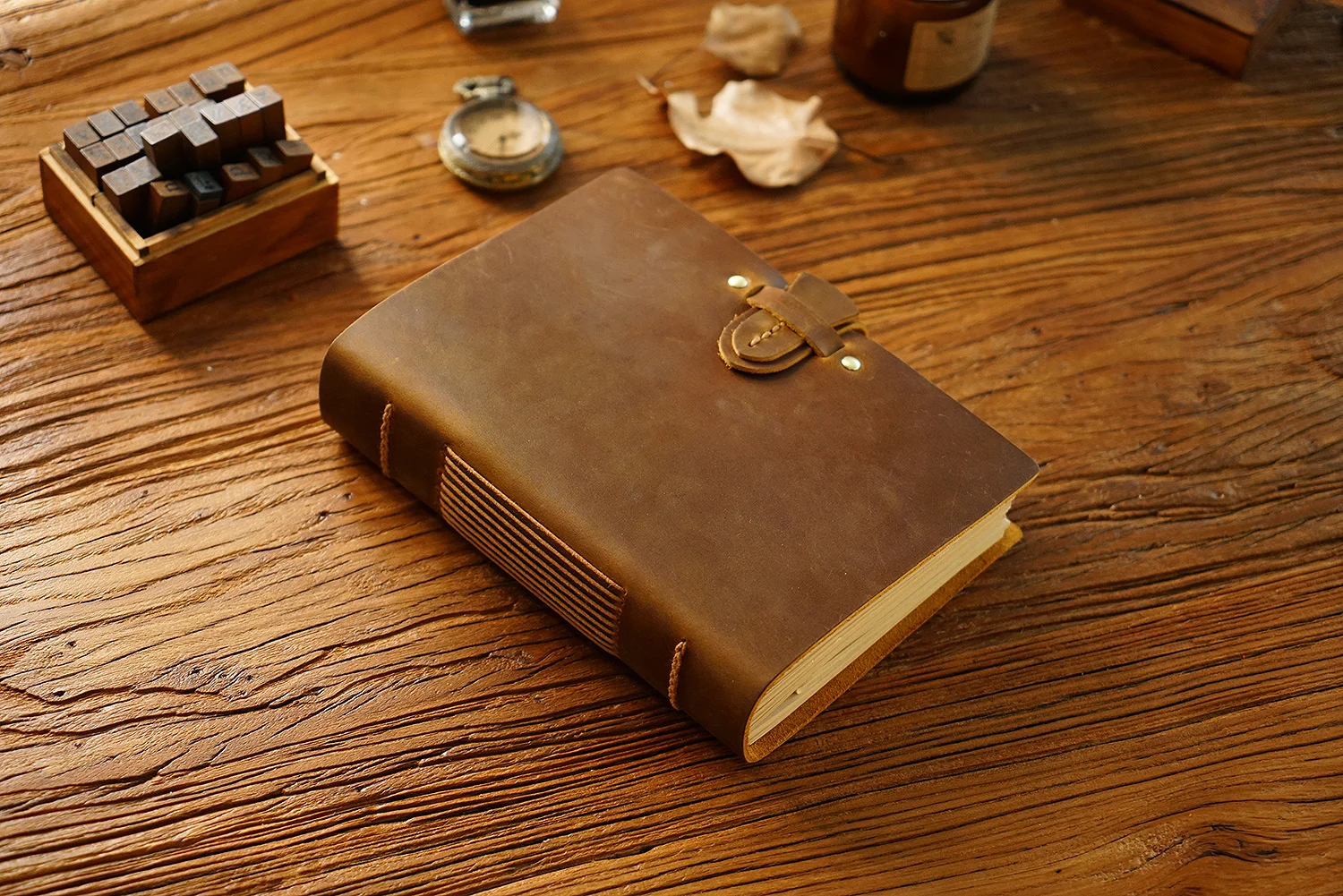 AIGUONIU Genuine Leather Notebook Neutral Vintage Cowhide Notepad Creative Women/Men Sketchbook Diary Notebook Wholesale