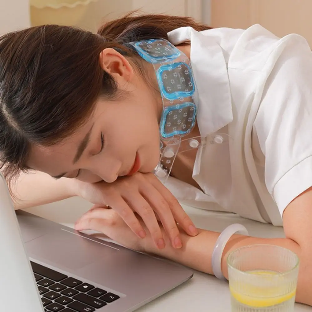 18/28 ℃ Collari Refrigeranti per il Collo, Gadget Estivo, Cuscino di Ghiaccio Portatile, Tubo di Raffreddamento PCM Riutilizzabile, Essenziali per l'Estate