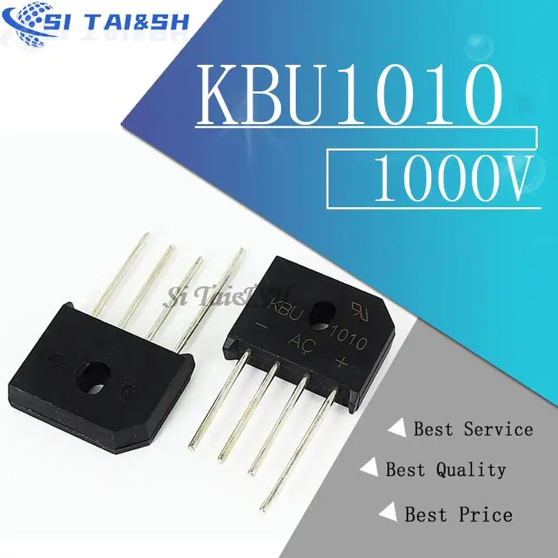 5PCS KBU1010 diode bridge KBU1510 KBU808 KBU810 KBU606 KBU608 KBU610 ...