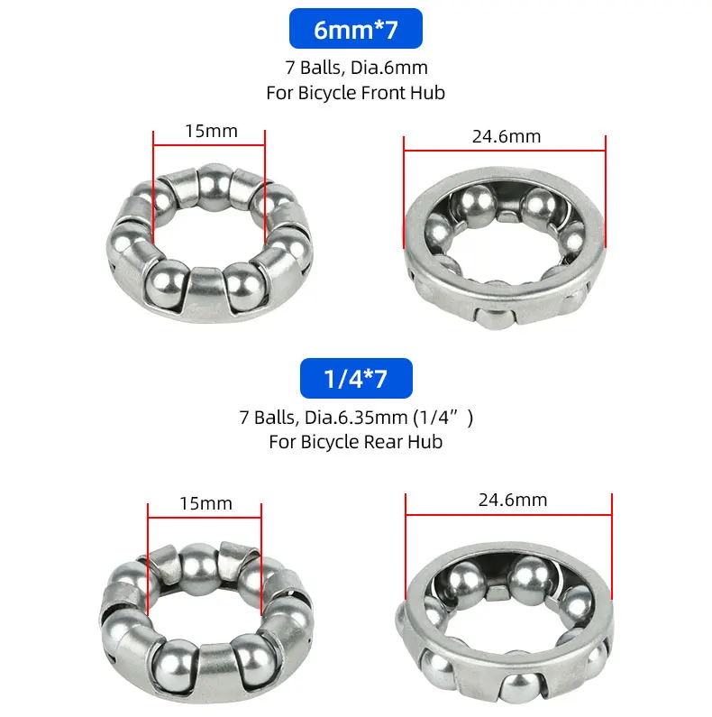 MTB Rennrad Headset Tretlager Achse Kugellager Retainer Carbon Stahl Fahrrad Ersatz für Nabe Kurbel Gabel – Detail 4