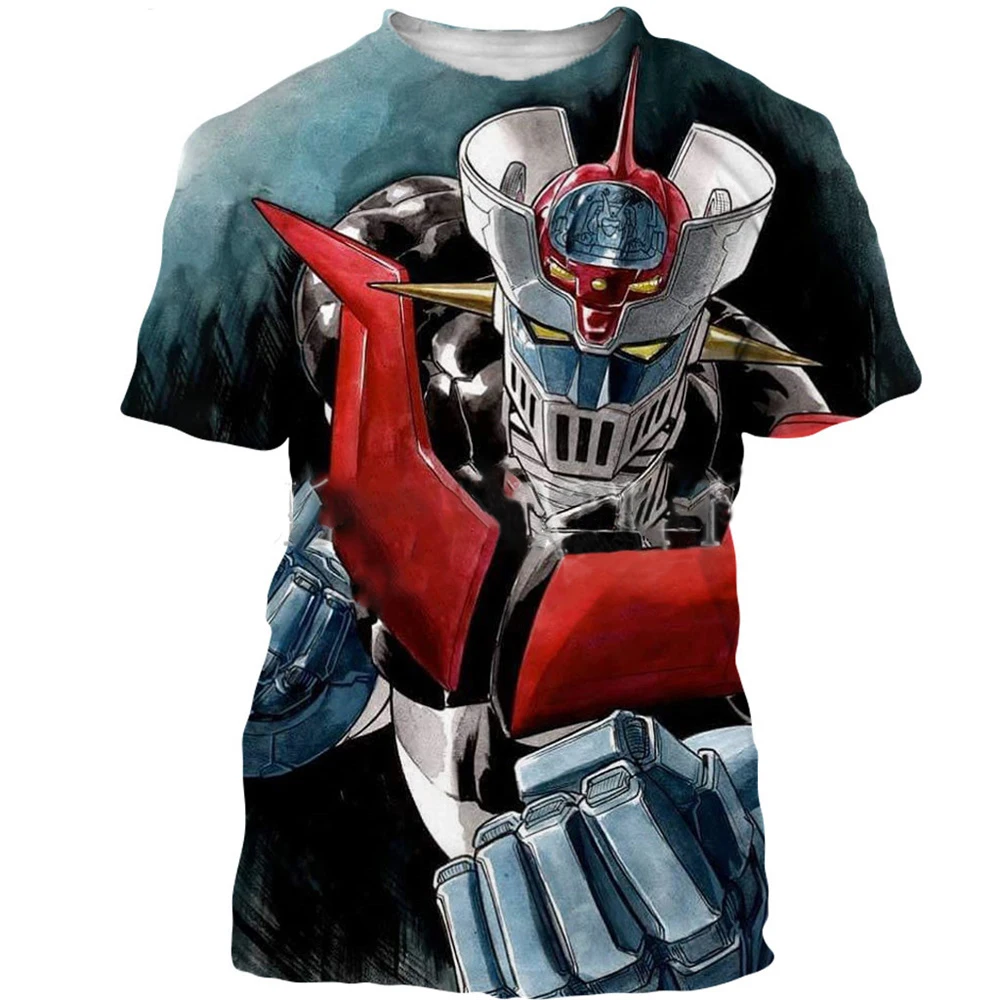 Mazinger Z 3D Print Short Sleeve T Shirts