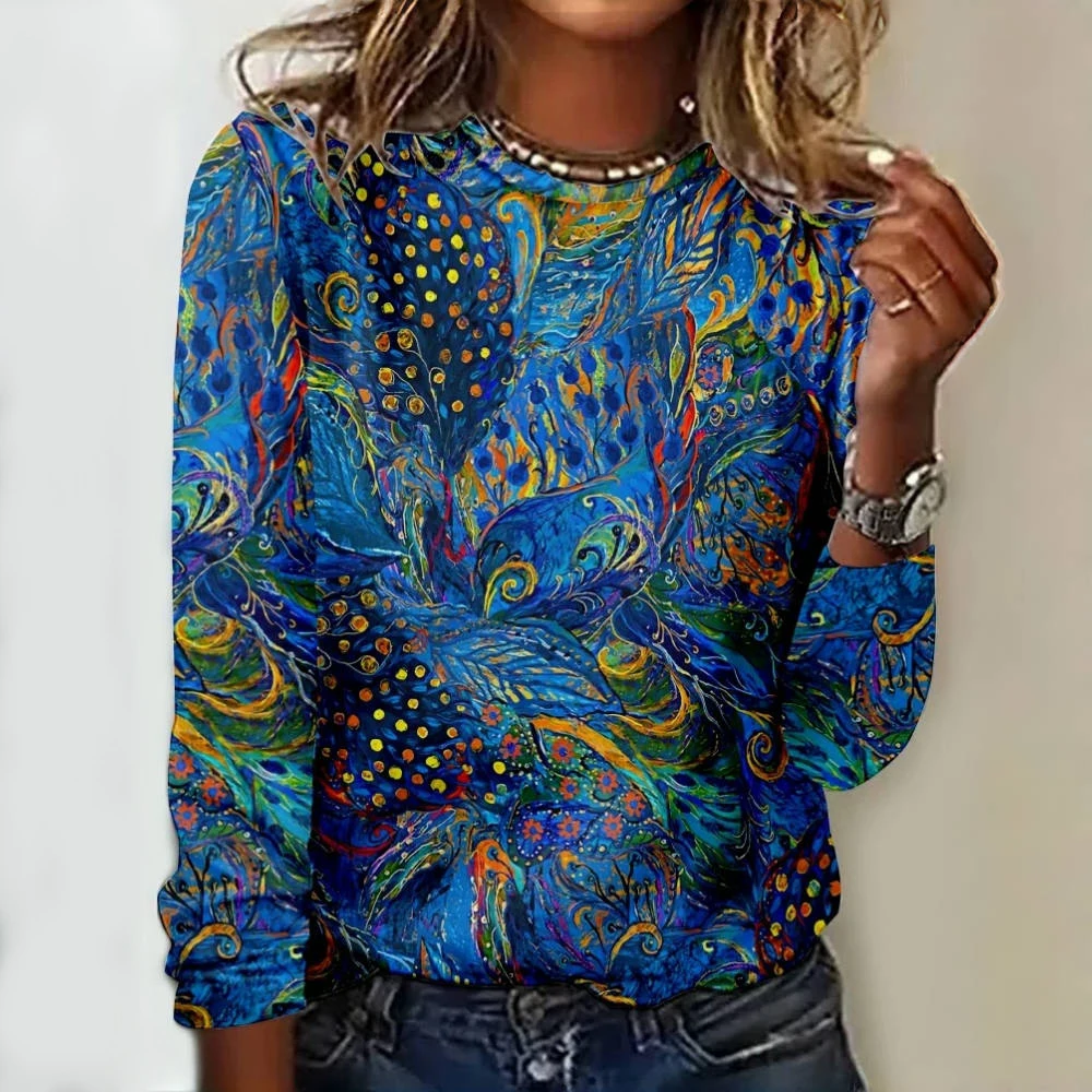 Camiseta Feather Only Plumas Negras Para Mujer-b