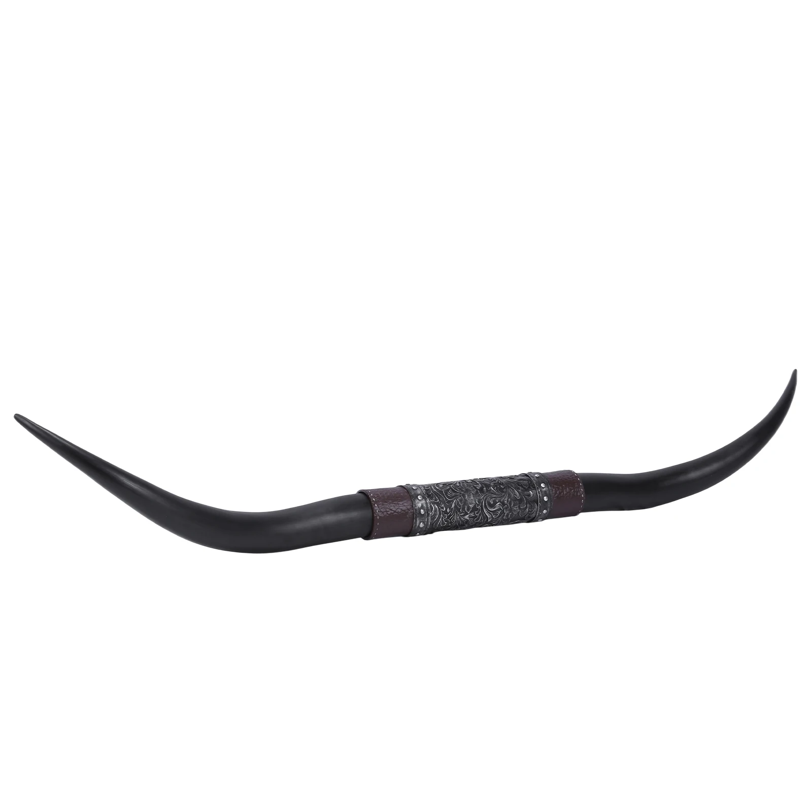 70inch Faux Bull Longhorn Skull Faux Taxidermy Unique Steer Horns Wall Decor for Animal Hunting Lovers & Wildlife Enthusiasts