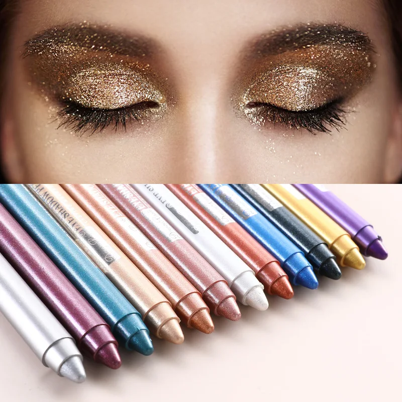 Pearlescent Eyeshadow Pencil Glitter Silkworm Liner Pen Highlighter Long Lasting Matte Eye Shadow Stick Eyes Makeup Cosmetics eye shadow,eyeshadow stick,eye shadow stick