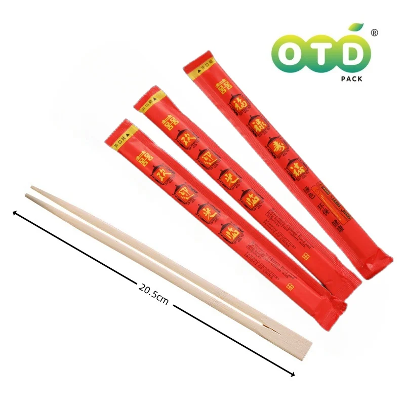 Chinese Restaurant Bamboo Chopsticks Premium Disposable Chopsticks Individually Wrapped Multi Pack Japanese Sushi